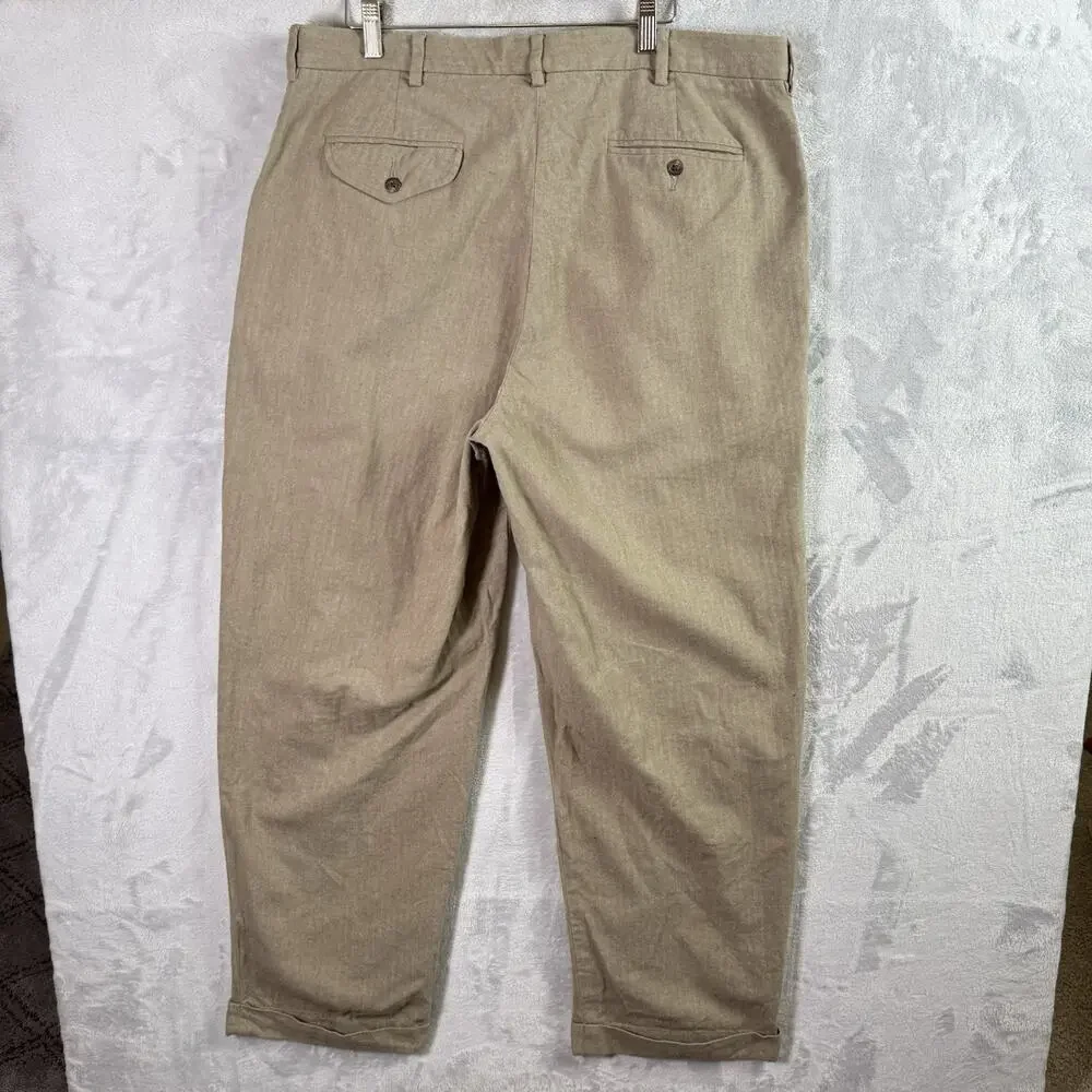 Vintage Polo Ralph Lauren Men's Chino Pants Size‎ 38/30 Tan Dress Pants Cotton
